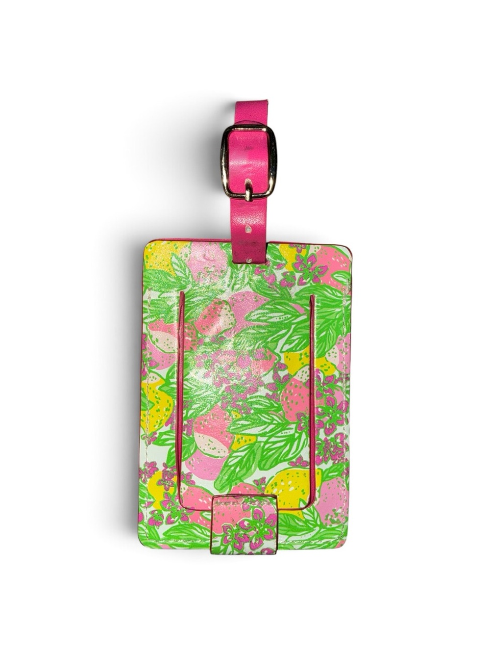 Lilly Pulitzer “ Make Lemonade “ Leatherette Luggage tag